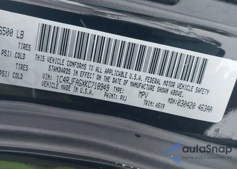 2019 Jeep Grand Cherokee Laredo E 4X4 из США, поврежденный, VIN 1C4RJFAGXKC718949